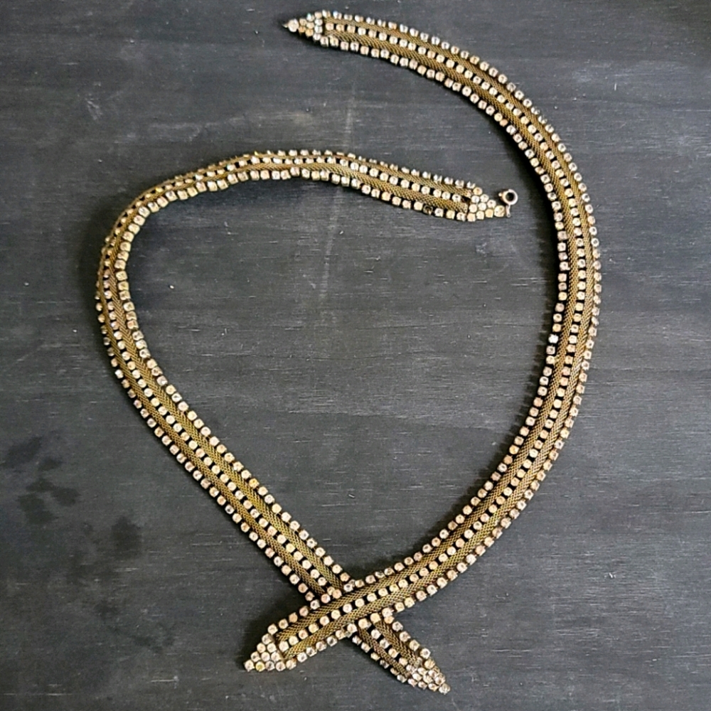 Vintage Women Diamante Belt